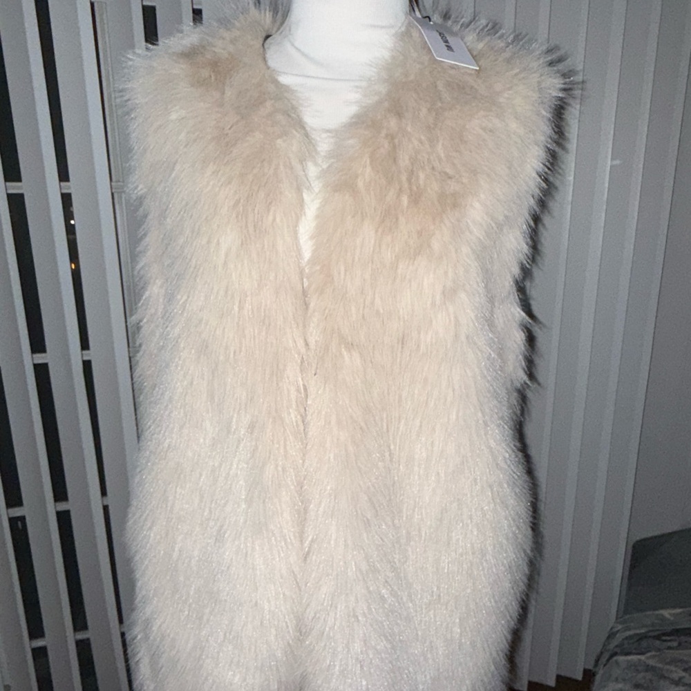 Jason Wu Cream Faux Fur Vest
